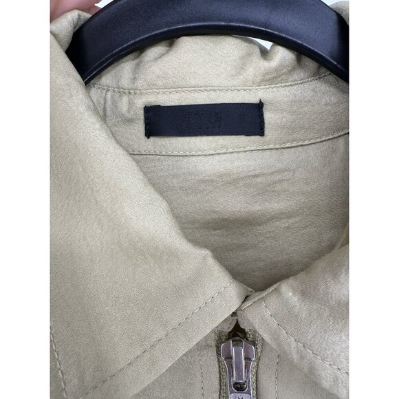 ATM Anthony Thomas Melillo Jumpsuit Satin Utility in Green Putty Women’s S EUC - Picture 2 of 10